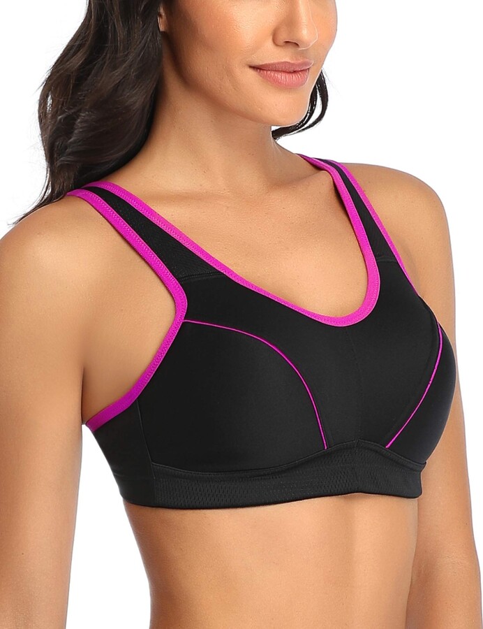 BHRIWRPY Comfortable Push Up Padded Strappy Sports Bras for Women Yoga & Workout Activewear 