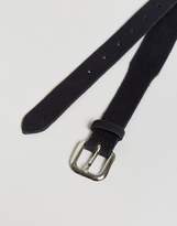 Thumbnail for your product : ASOS Slim Belt In Navy Suede