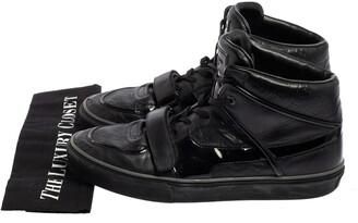 Louis Vuitton Black Tower Low Top Monogram Leather Sneakers