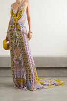 Thumbnail for your product : Etro Open-back Ruffled Printed Silk-georgette Maxi Dress