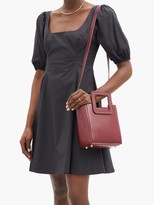 Thumbnail for your product : STAUD Shirley Mini Leather Shoulder Bag - Burgundy