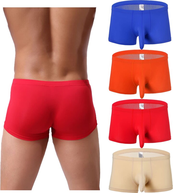 Silk Elephant Nose Knickers: Breathable Boxer Briefs For Men Sexy