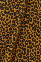 Thumbnail for your product : Paul & Joe Metallic Leopard-print Stretch-jersey Turtleneck Top - Mustard