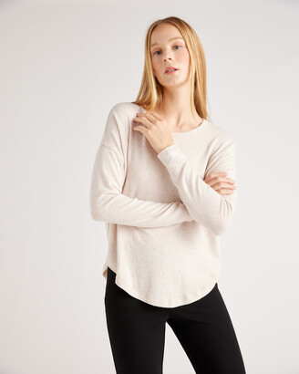 Quince Brushed Long Sleeve Lounge T-Shirt