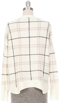 Thumbnail for your product : White + Warren Plaid V Neck Sweater