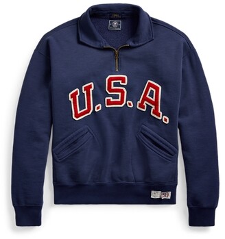 Ralph Lauren Team USA Quarter-Zip Sweatshirt - ShopStyle