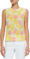 Thumbnail for your product : Equipment Reagan Sleeveless Citrus-Print Top