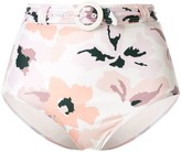 Thumbnail for your product : Peony Swimwear Floral High-Rise Bikini Bottoms