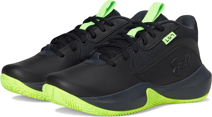 Under Armour Kids Lockdown 7 (Big Kid) Kids Shoes Black/Anthracite/Metallic Black : 7 Big Kid M, Synthetic