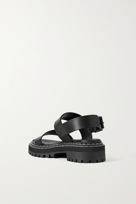 Proenza Schouler Leather Slingback Sandals - Black