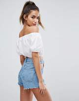 Thumbnail for your product : ASOS Cotton Crop Top