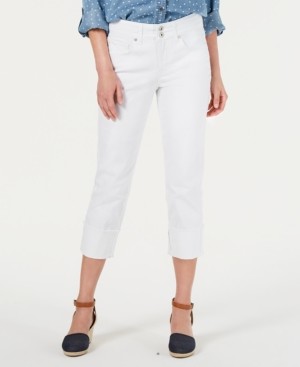 cuffed capri jeans