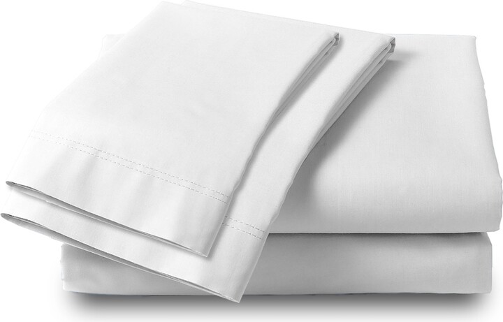 Color Sense 300 Thread Count 100% Cotton Sateen 4-Pc. Sheet Set, King