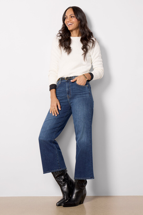 7 For All Mankind Cropped Alexa Jeans