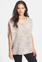 Thumbnail for your product : Eileen Fisher Round Neck Wedge Top (Petite)