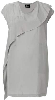 Ilaria Nistri Roque asymmetric ruffle dress
