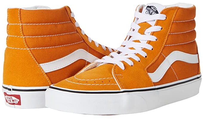 orange high top vans