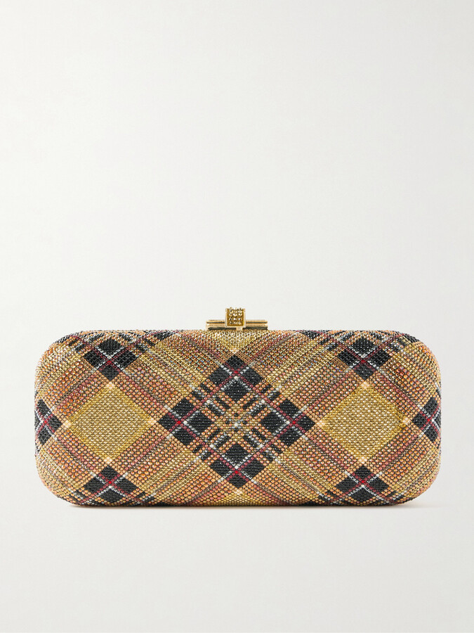 Judith Leiber Long Slide Crystal-embellished Gold-tone Clutch - One size