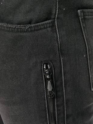 Philipp Plein zip detailed skinny jeans