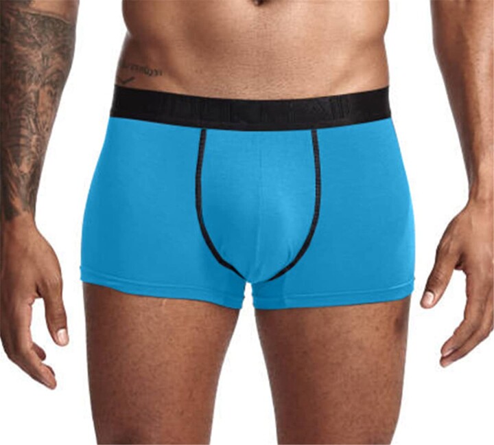 JOCKMAIL Mens Boxer Shorts Modal Soft Mens Underwear Micro Separate Pouches Dual Pouch Trunks