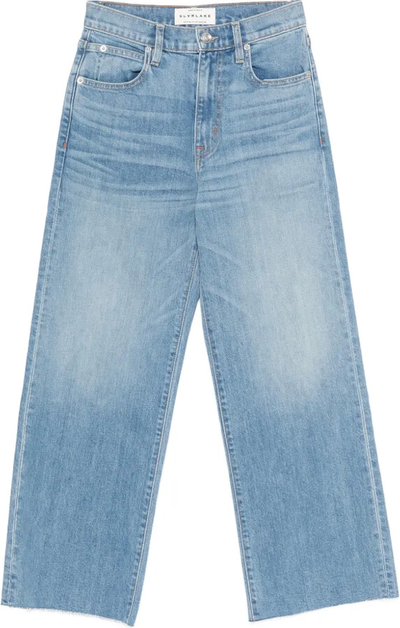 SLVRLAKE Frayed Grace Crop Denim Jeans