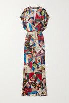Thumbnail for your product : Norma Kamali Obie Printed Stretch-jersey Maxi Dress