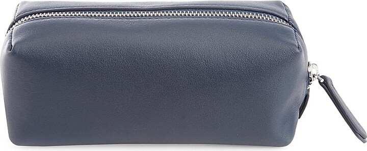 ROYCE New York Women's Zipper Leather Travel Utility Bag - Black