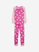 Thumbnail for your product : Hatley Party Pony-print organic cotton pyjama set 2-10 years