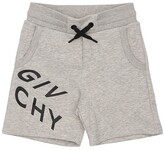 Thumbnail for your product : Givenchy Logo Print Cotton Sweat Shorts