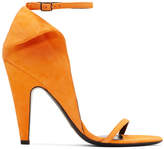 Calvin Klein 205W39NYC - Escarpins en suède orange Carmin