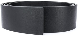 Rochas Square-Tip Leather Belt