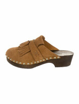 Thumbnail for your product : Celine Les Bois Leather Mules Brown