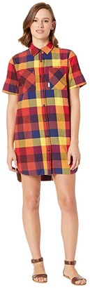 burgundy shirt dress