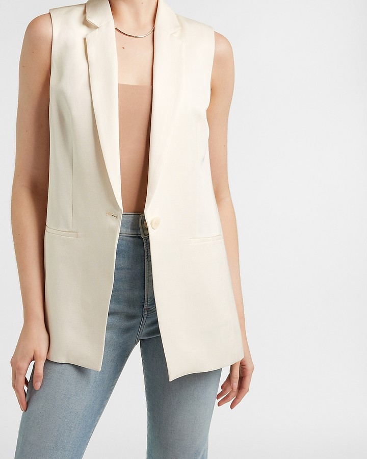 express sleeveless blazer