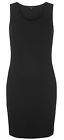 Miso Womens Sleeveless Bodycon Dress Round Neck Midi Length Elastic Design