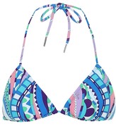 Thumbnail for your product : Emilio Pucci Beach Printed triangle bikini top