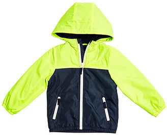 Osh Kosh Boys' Non-Denim Casual Jackets BRIGHT - Bright Yellow & Navy Color Block Raincoat - Toddler