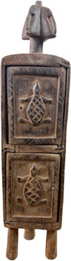 Bungalow Rose Dogon Figurative Wall Cabinet – African Tribal Heirloom Art Piece