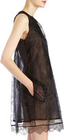 Thumbnail for your product : Christopher Kane Abstract Line Cut-Out Sleeveless A-Line Dress