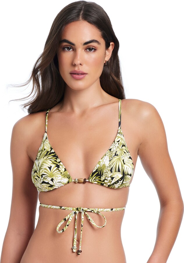 Red Carter Women's V-Neck Bikini Top