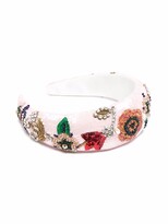 Thumbnail for your product : MaryJane Claverol Embellished Floral-Motif Headband