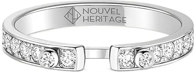 Nouvel Heritage 18K white gold Eternity Tuxedo diamond ring