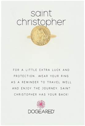 Dogeared St. Christopher Reminder Ring