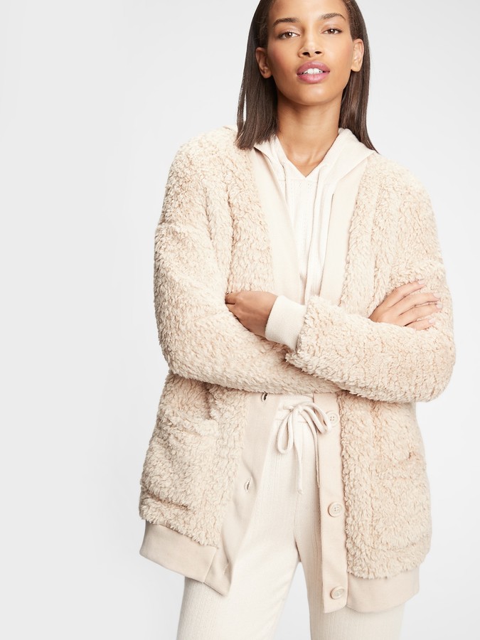Sherpa cardigan gap Clearance
