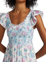 Thumbnail for your product : LoveShackFancy Chessie Floral Maxi Dress