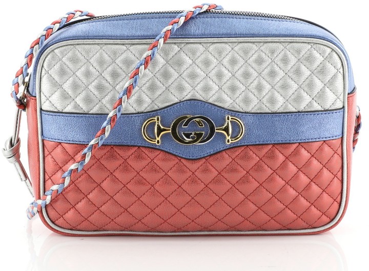 Gucci Trapuntata Camera Bag Quilted Laminated Leather Medium ShopStyle