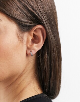 ted baker silver hoop earrings