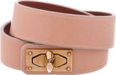 Thumbnail for your product : Givenchy Clay Pink Leather Shark Lock Bracelet