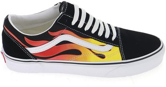 vans with flames on them