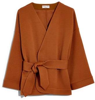 texture & thread wrap jacket